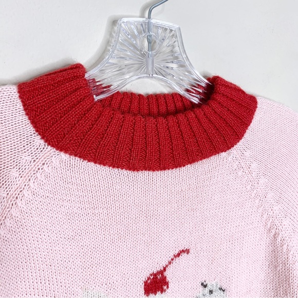 Rachel Antonoff Banana Split Alpaca Wool Blend Sweater (Sz S) Light Pink - Picture 6 of 13